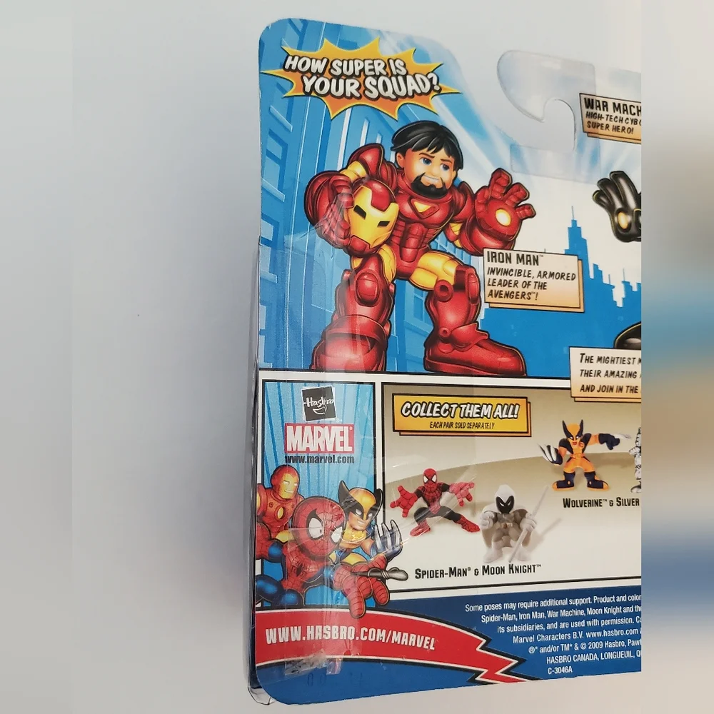 Marvel Super Hero Squad Iron Man & War Machine Figure Set 2019 2-Pk NIB *READ*